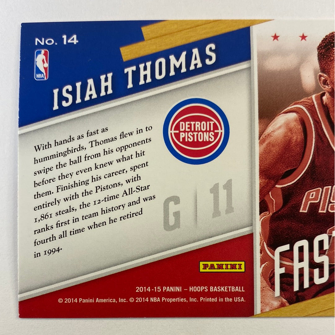 2014-15 Hoops Isiah Thomas Fast Lane | Local Legends Cards & Collectibles