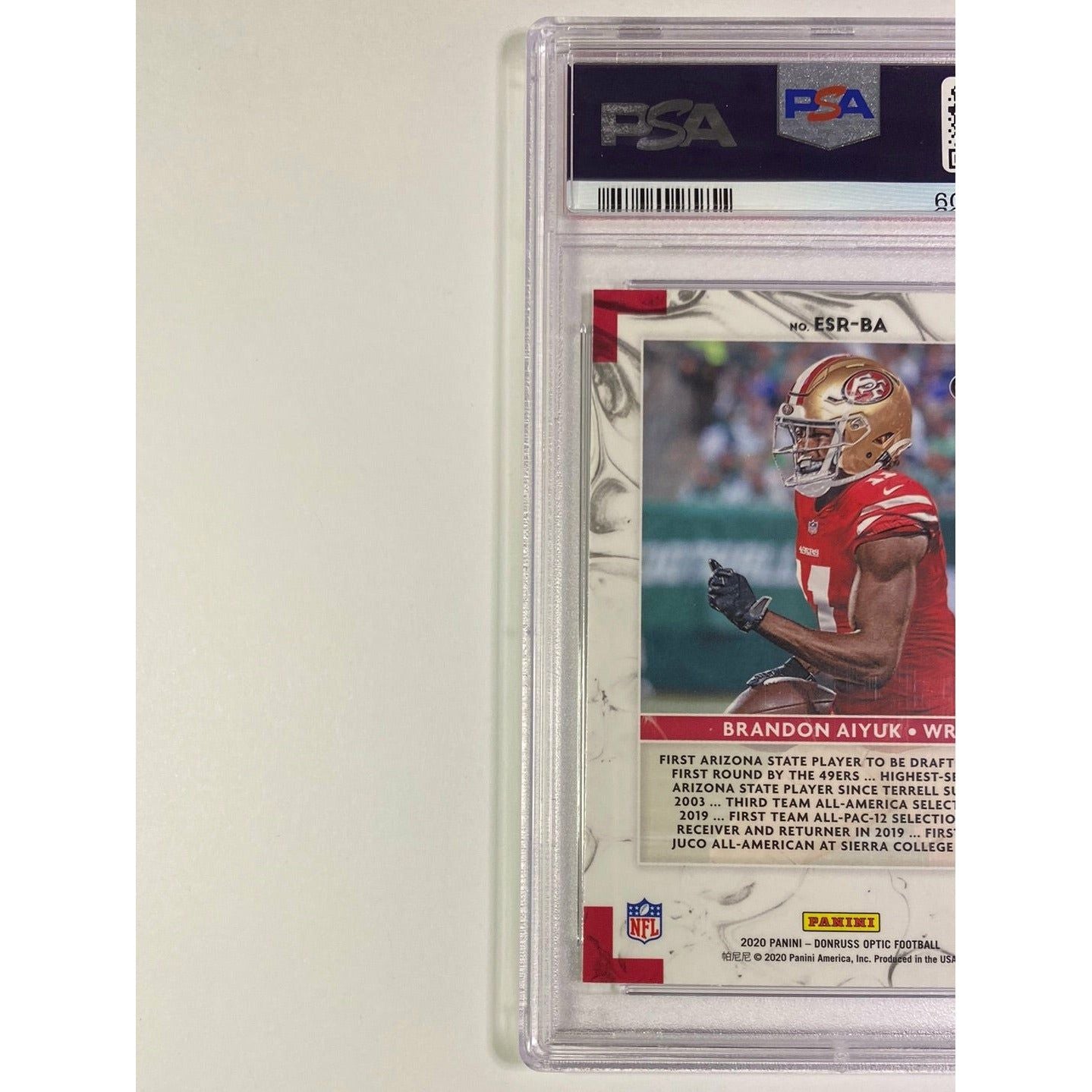 2020 Panini Donruss Optic Brandon Aiyuk Elite Series Rookies PSA GEM MINT 10 | Local Legends Cards & Collectibles