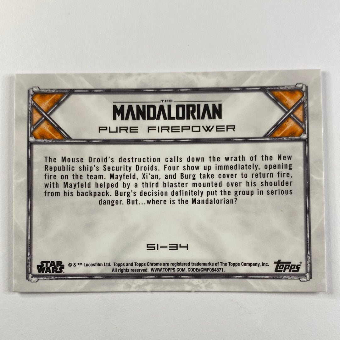Topps Chrome The Mandalorian Pure Firepower Refractor | Local Legends Cards & Collectibles