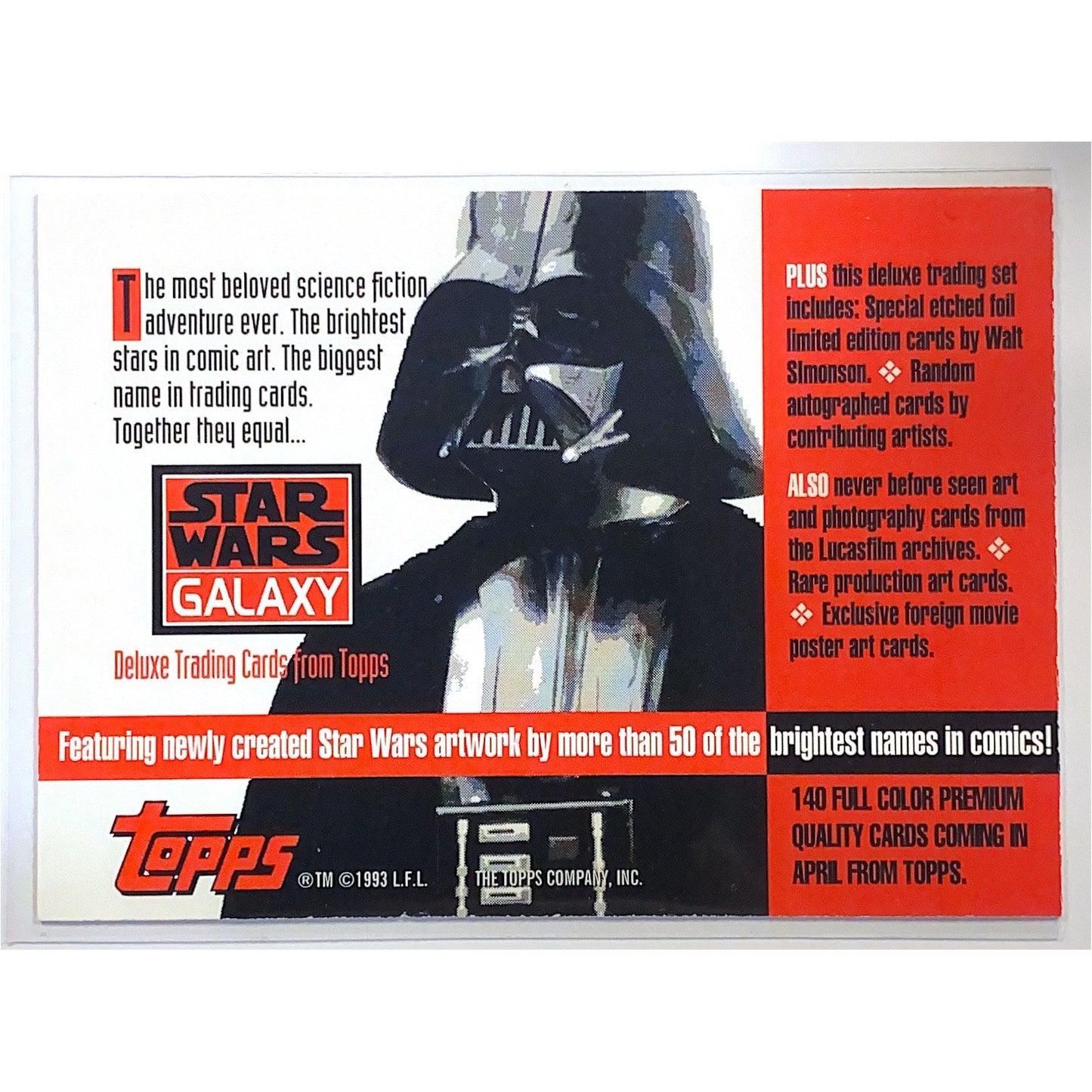 1993 Topps Star Wars Galaxy Stormtrooper and Dewback Promo Card | Local Legends Cards & Collectibles
