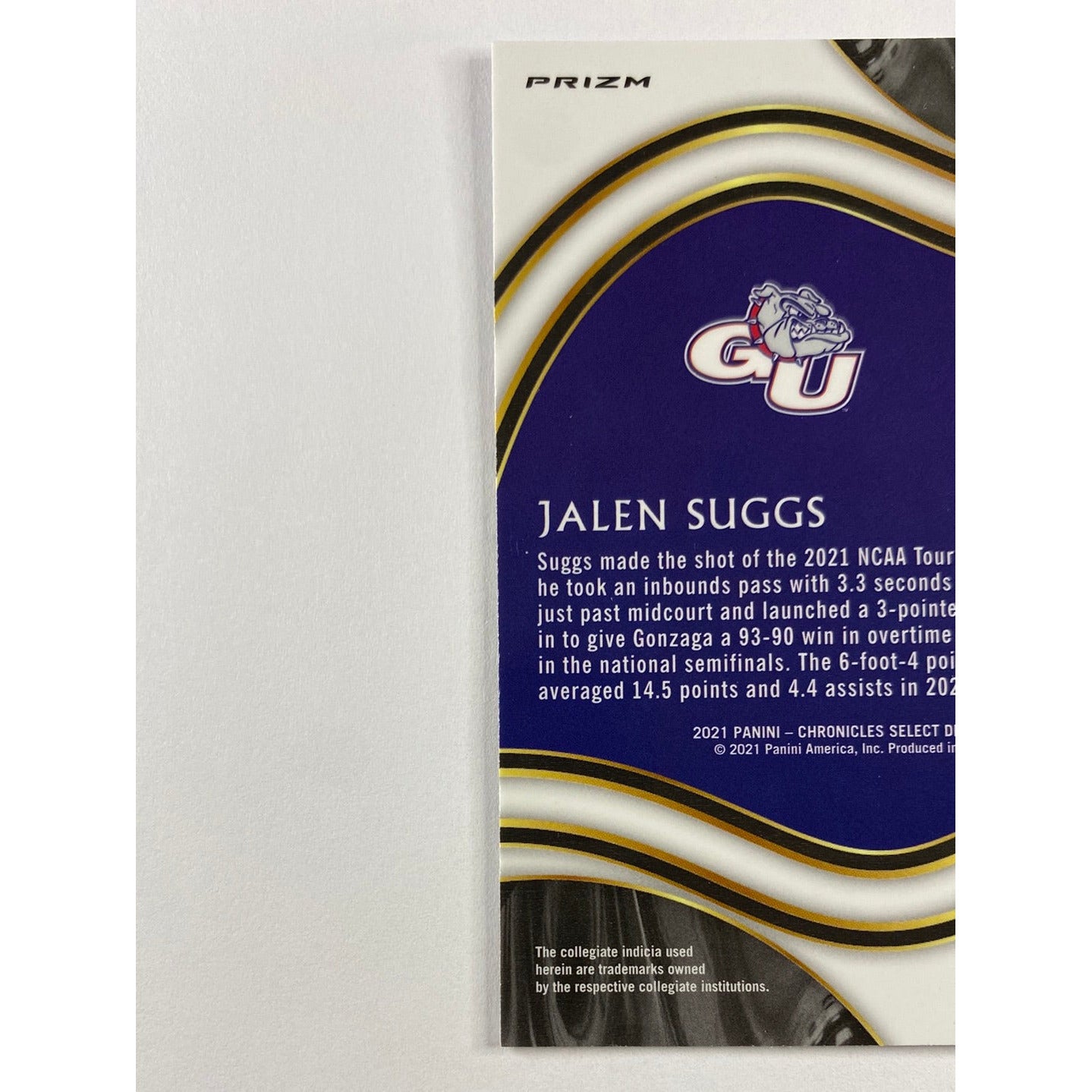 2021-22 Chronicles Select Jalen Suggs Silver Holo Prizm RC | Local Legends Cards & Collectibles