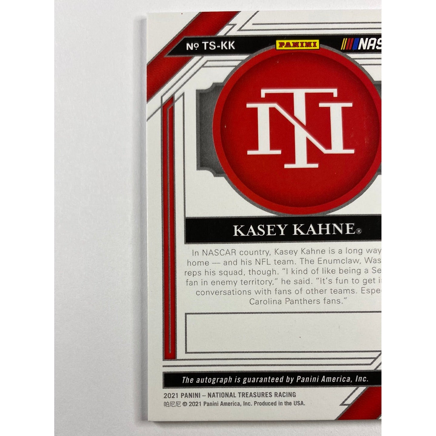 2021 National Treasures Kasey Kahne Trackside Signatures Auto 05/99 | Local Legends Cards & Collectibles