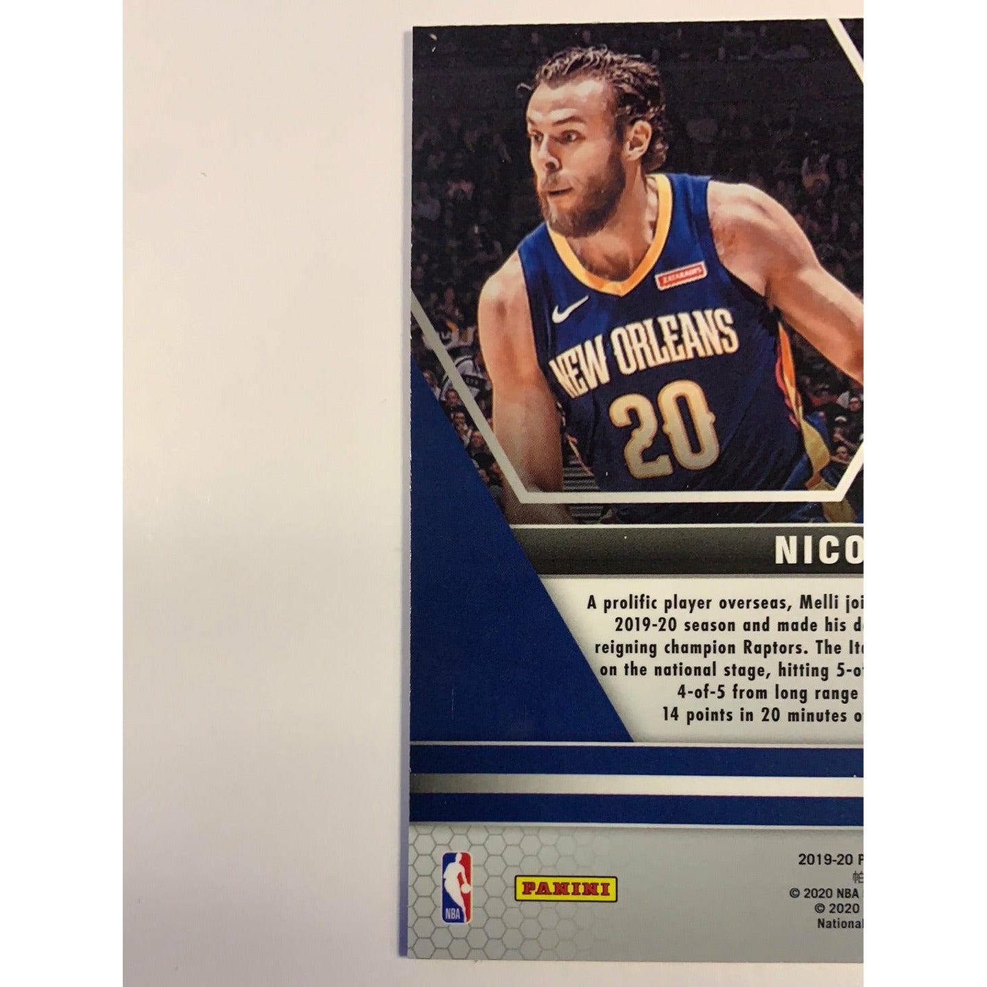 2019-20 Mosaic NBA Debut Nicolo Melli Orange Reactive Prizm RC | Local Legends Cards & Collectibles