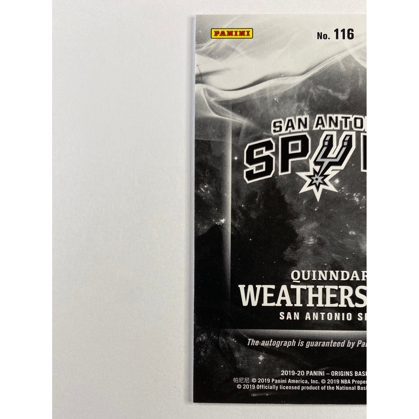 2019-20 Origins Quinndary Weatherspoon Rookie Auto | Local Legends Cards & Collectibles