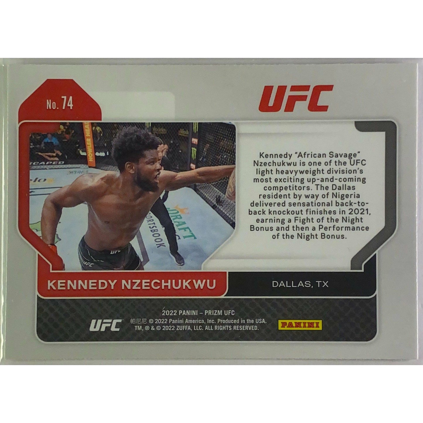 2022 Panini Prizm Kennedy Nzechukwu RC | Local Legends Cards & Collectibles