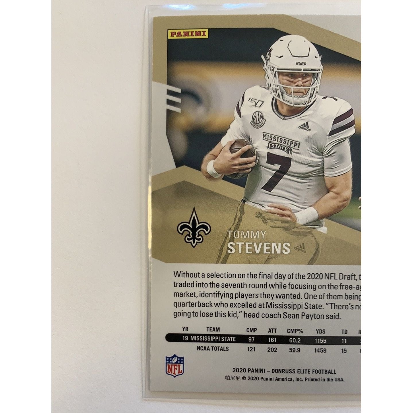 2020 Donruss Elite Tommy Stevens RC Pink Parallel | Local Legends Cards & Collectibles