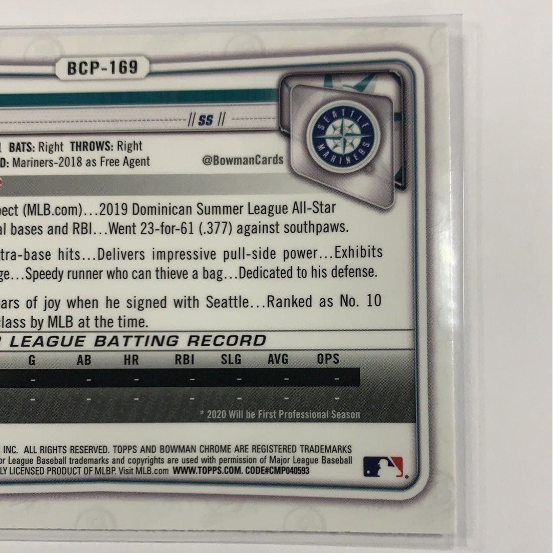 2020 Bowman Chrome Noelvi Marte Mojo Refractor | Local Legends Cards & Collectibles