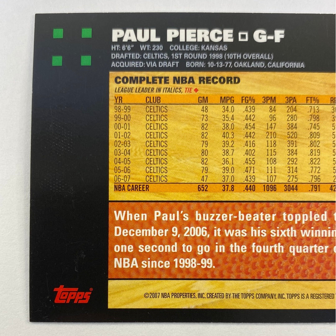 2007 Topps 50th Anniversary Paul Pierce | Local Legends Cards & Collectibles