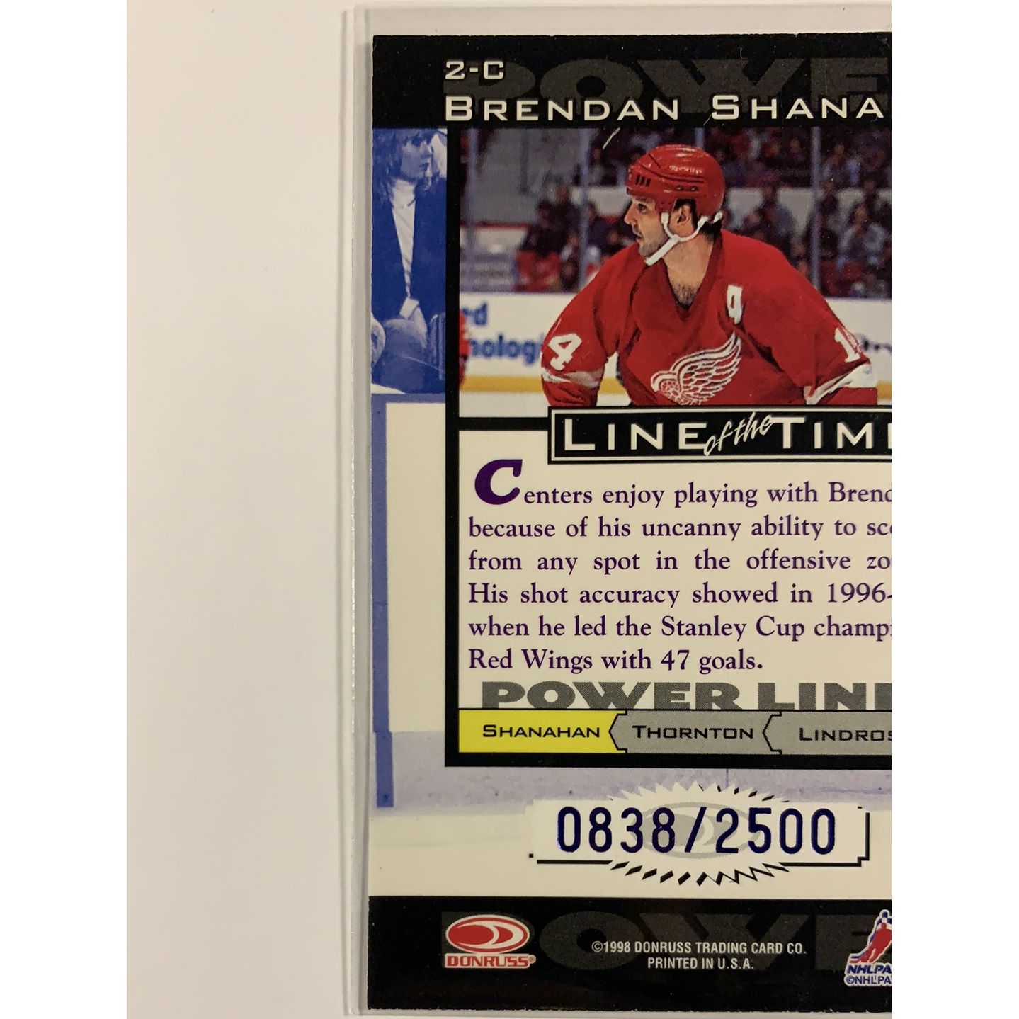 1998-89 Donruss Brendan Shanahan Line of the Times /2500 | Local Legends Cards & Collectibles