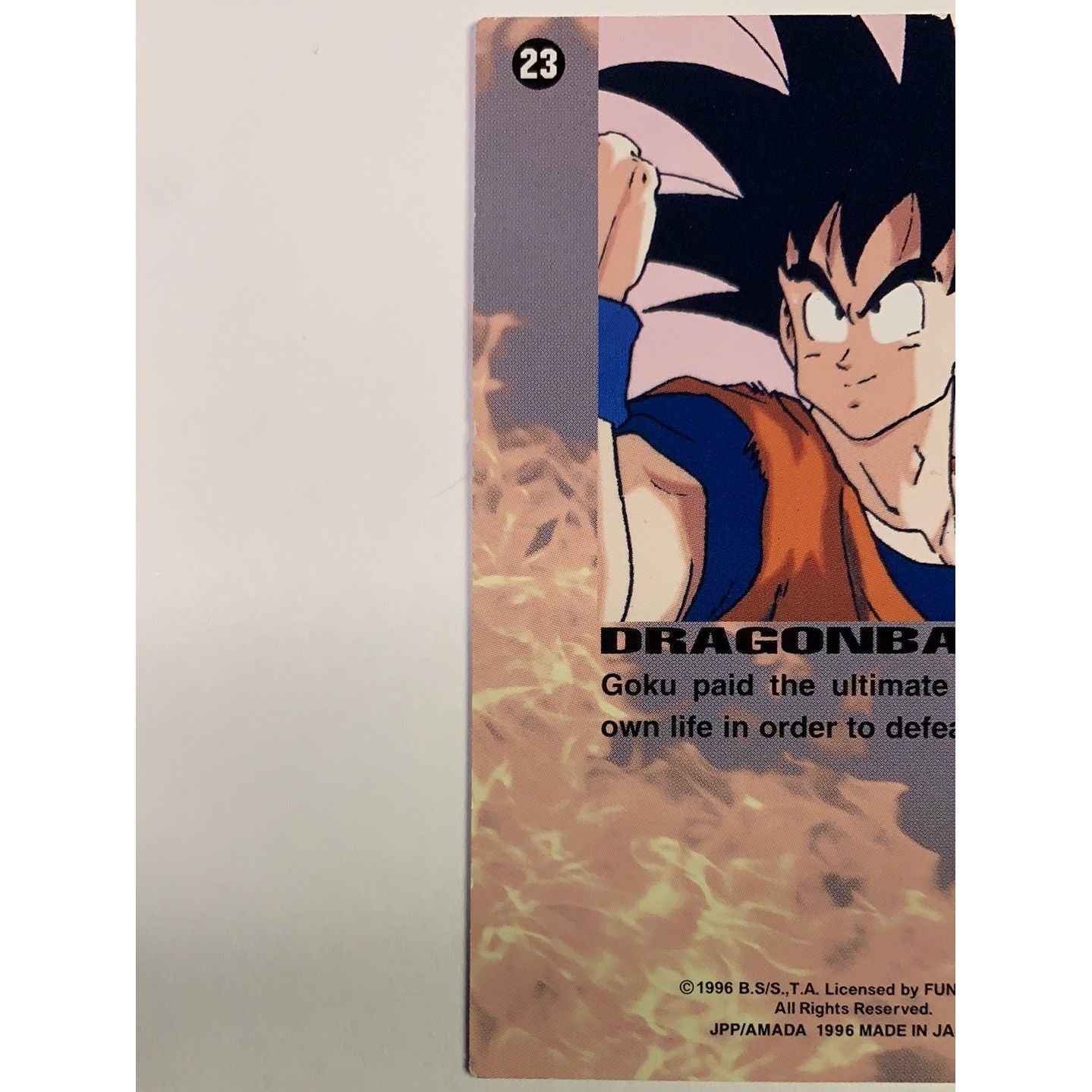 1996 JPP/ Amada Dragon Ball Z Goku #23 Local Legends Cards & Collectibles