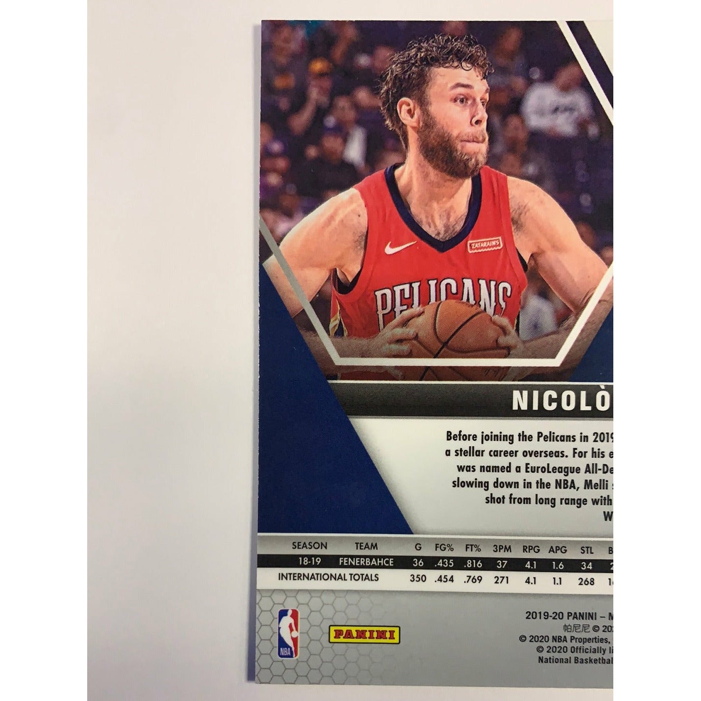 2019-20 Mosaic Nicolo Melli Orange Reactive Prizm RC | Local Legends Cards & Collectibles