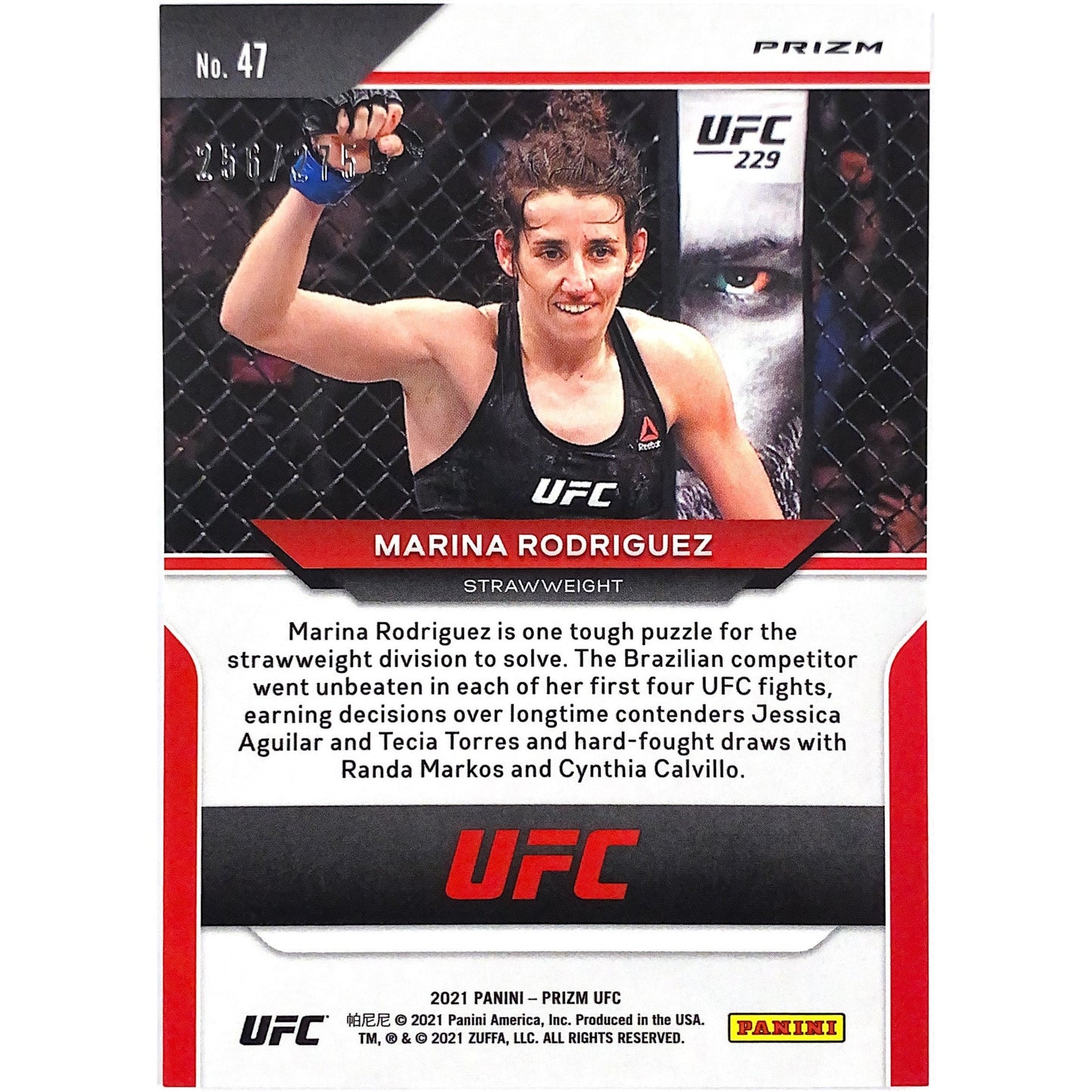 2022 Panini Prizm Marina Rodriguez Red Holo Prizm 256/275 | Local Legends Cards & Collectibles