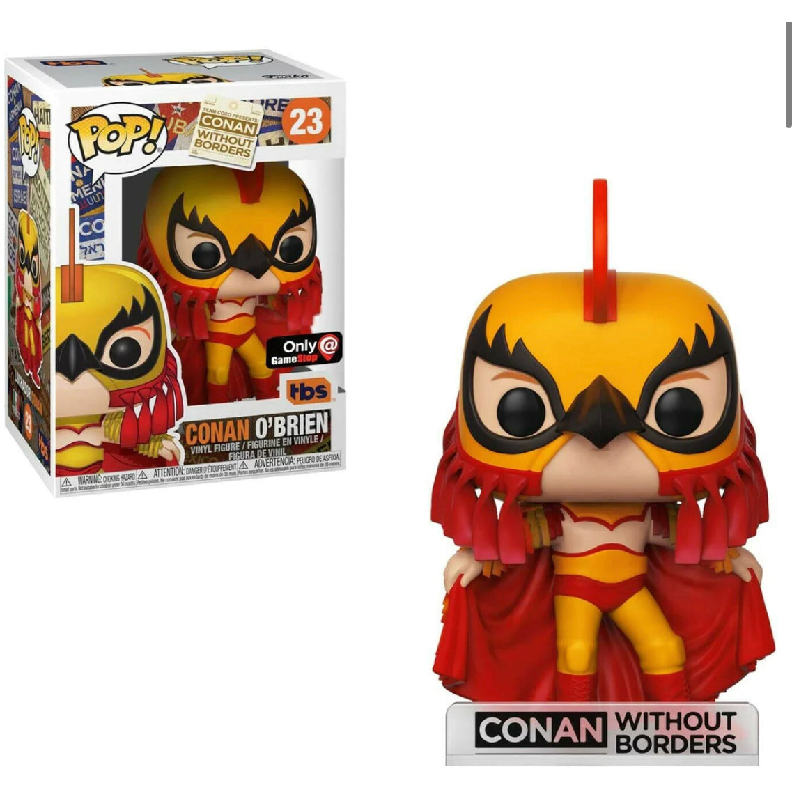 Funko Pop! Conan O’Brien GameStop Exclusive Luchador Conan Without Borders #23 | Local Legends Cards & Collectibles