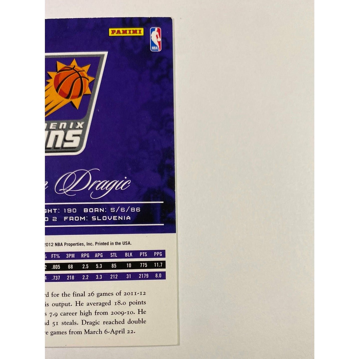 2012-13 Prestige Goran Dragic | Local Legends Cards & Collectibles