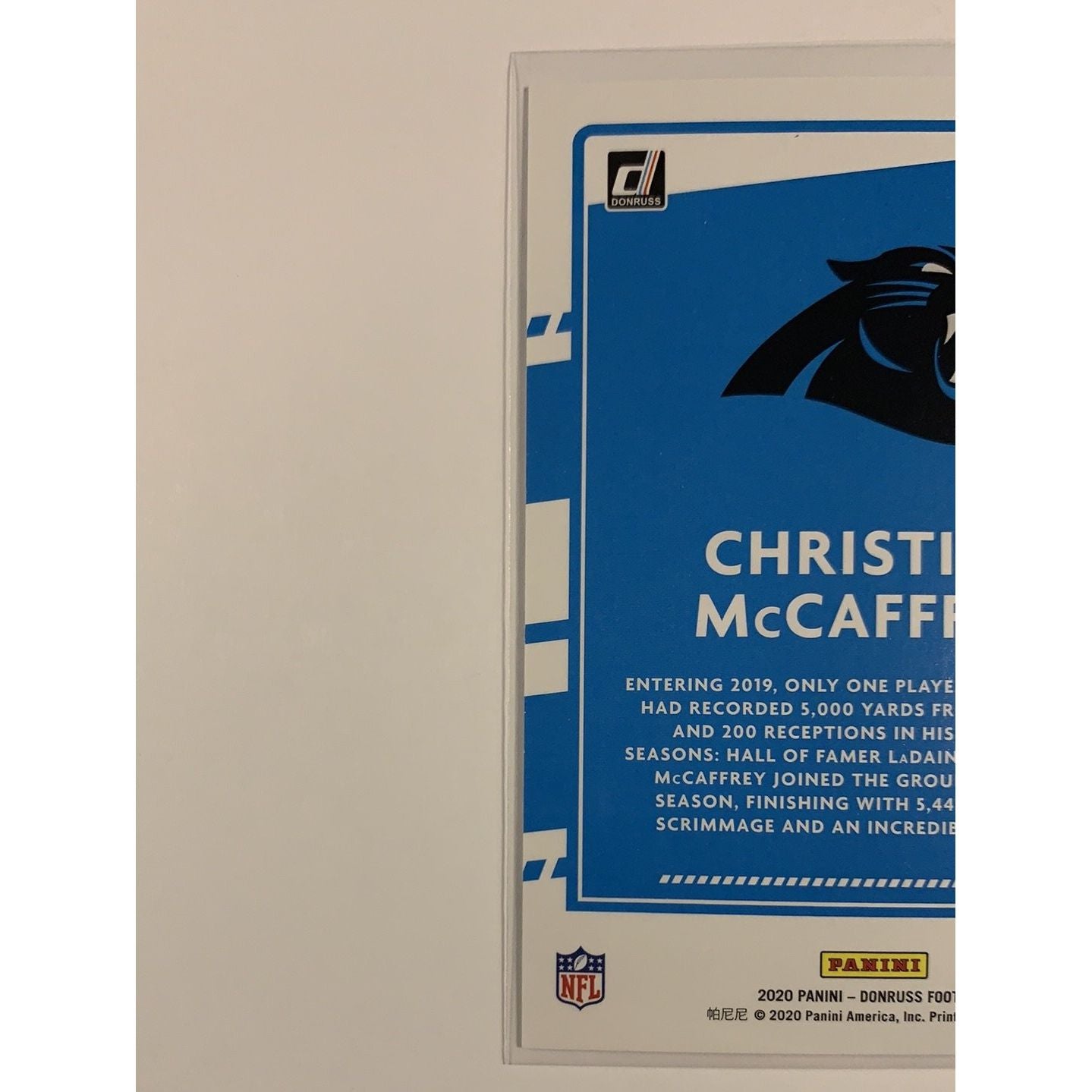 2020 Donruss Christian McCaffrey Dominators | Local Legends Cards & Collectibles