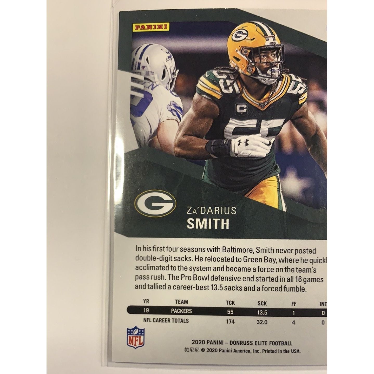 2020 Donruss Elite ZaDarius Smith Pink Parallel | Local Legends Cards & Collectibles