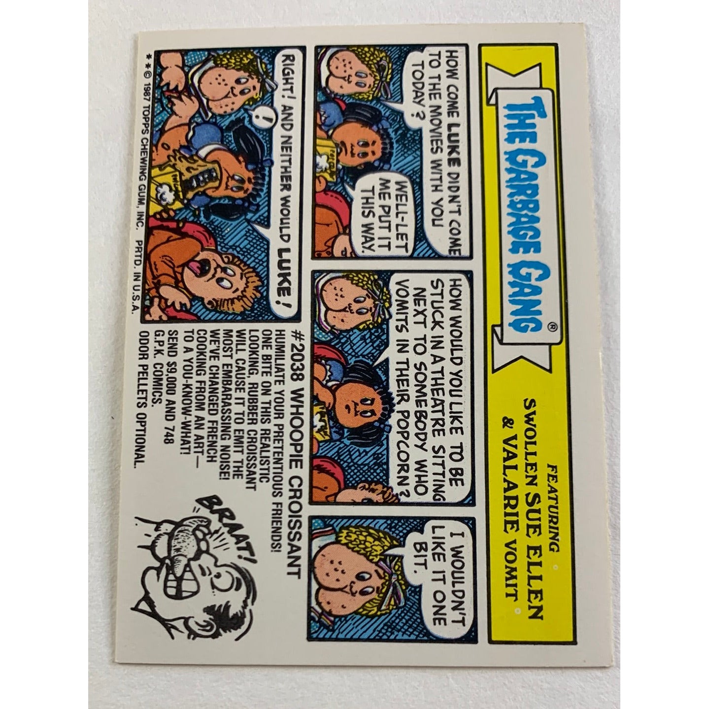 1987 Topps Garbage Pail Kids Mixed-up Trixie Die Cut | Local Legends Cards & Collectibles
