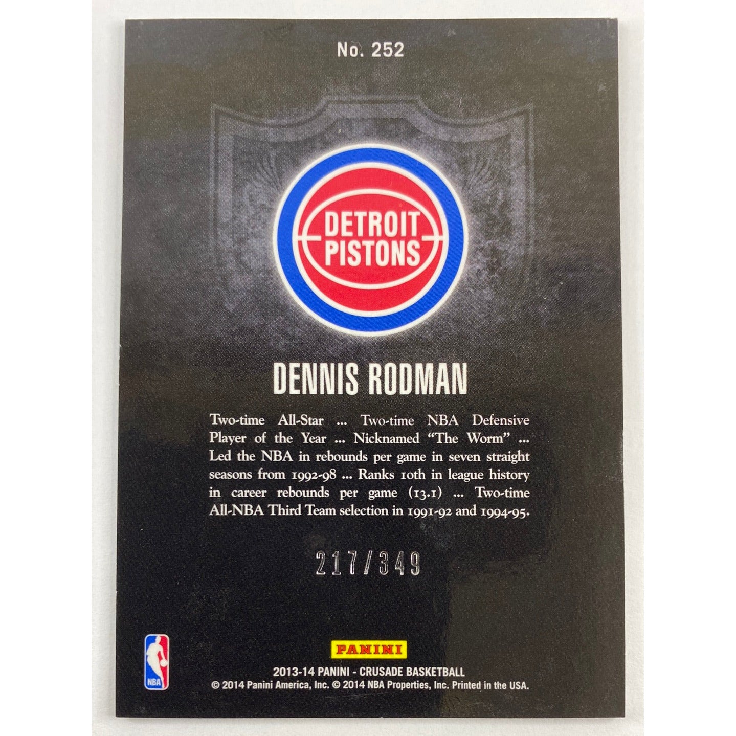 2013-14 Crusade Denis Rodman Holo /349 | Local Legends Cards & Collectibles