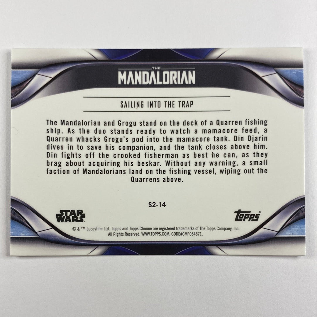 Topps Chrome The Mandalorian Sailing Into The Trap Refractor | Local Legends Cards & Collectibles