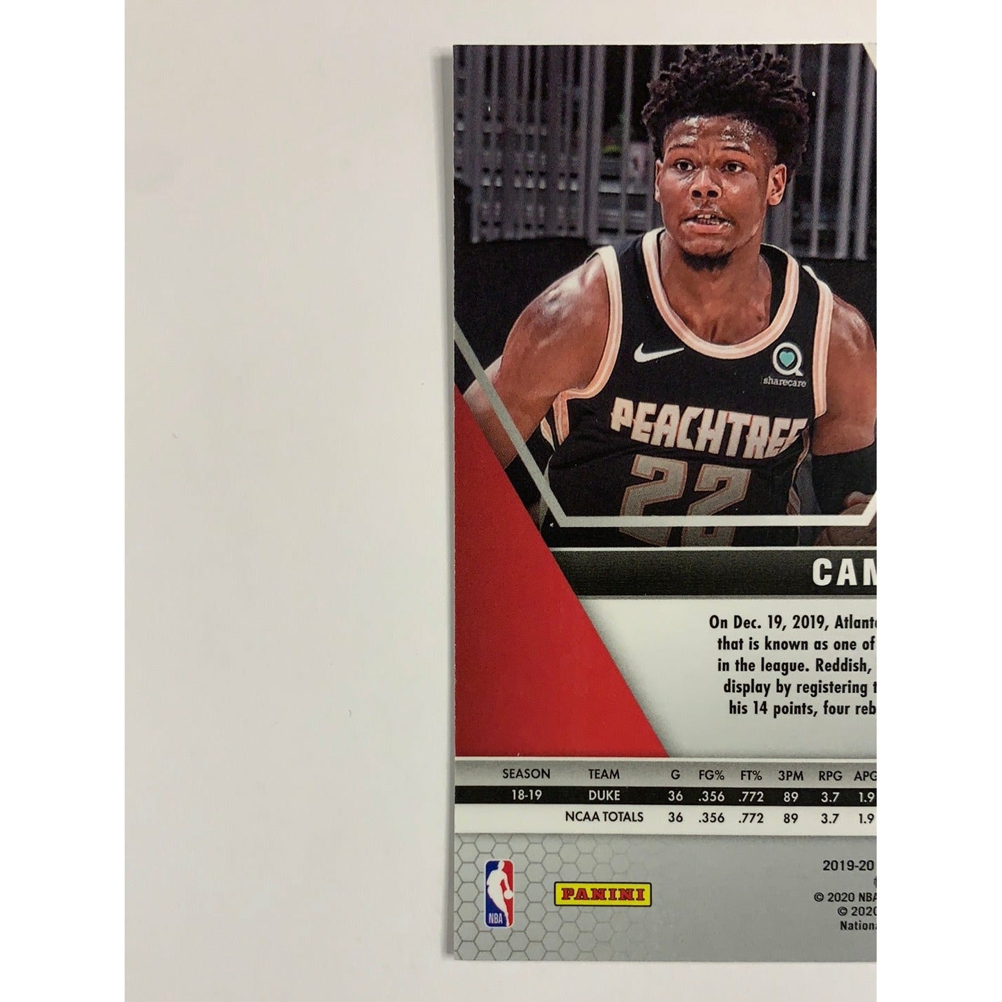 2019-20 Mosaic Cam Reddish Rookie Card | Local Legends Cards & Collectibles