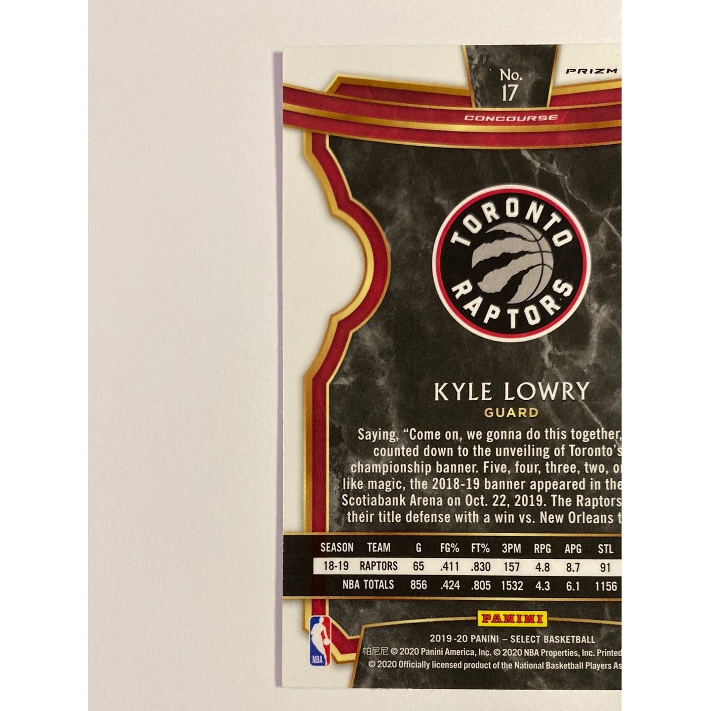 2019-20 Mosaic Kyle Lowry Purple White Green Prizm | Local Legends Cards & Collectibles