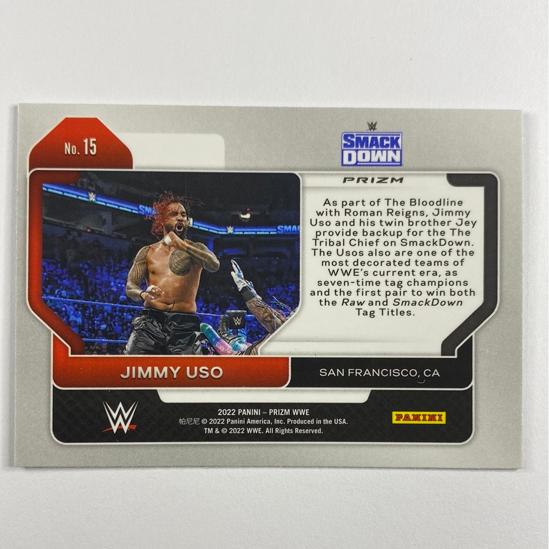 2022 Panini Prizm Jimmy Uso Holo Green Prizm | Local Legends Cards & Collectibles