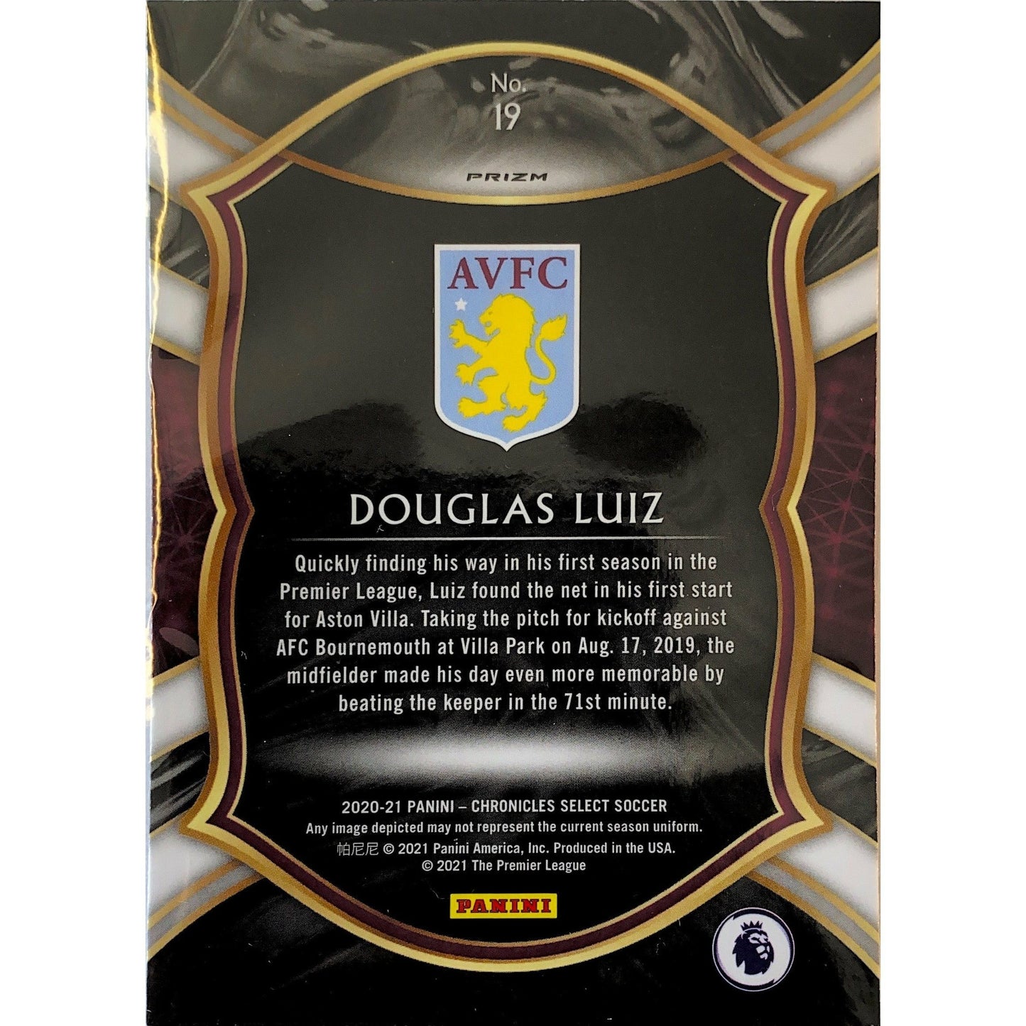 2020-21 Chronicles Select Douglas Luiz Disco Prizm | Local Legends Cards & Collectibles