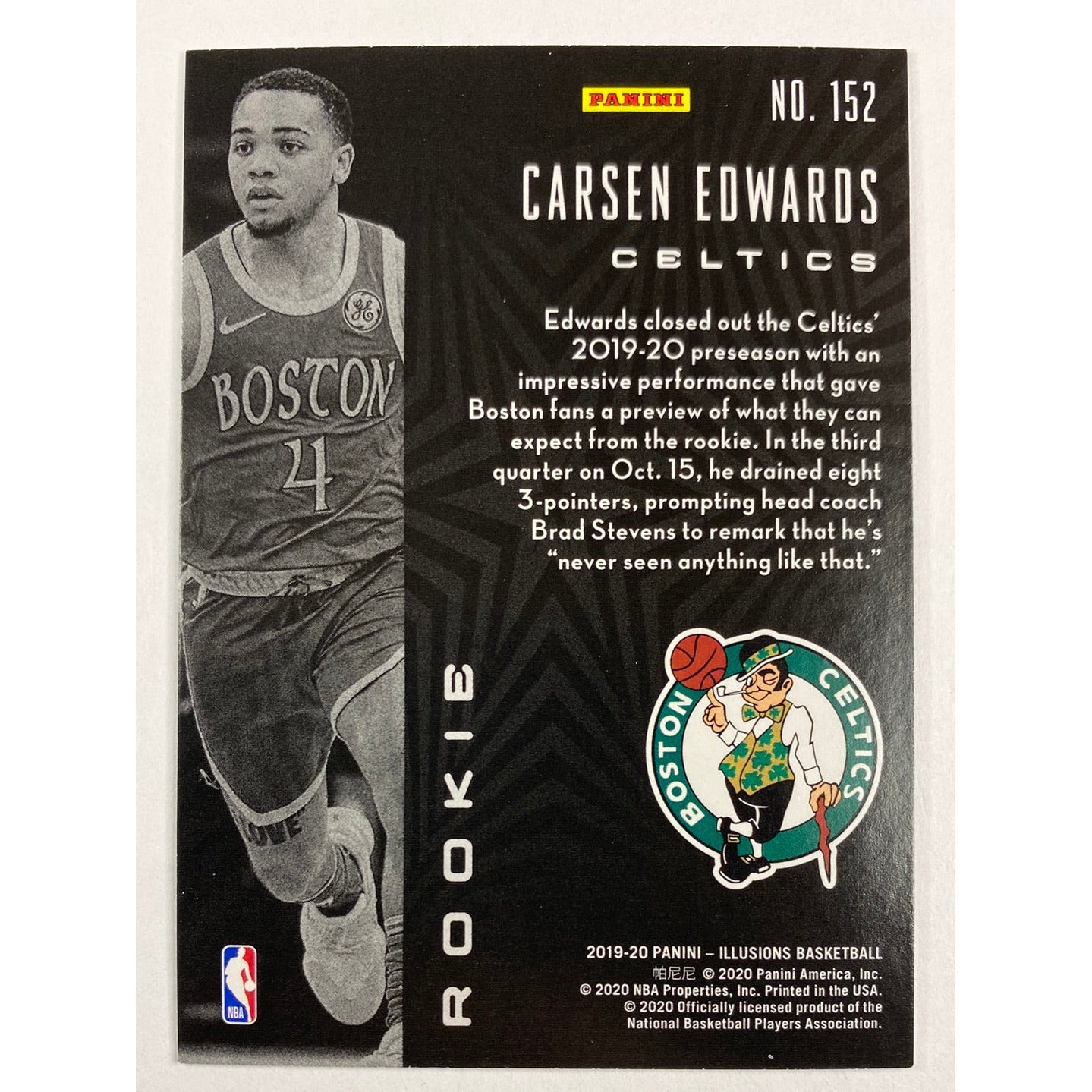2019-20 Illusions Carsen Edwards Emerald RC | Local Legends Cards & Collectibles