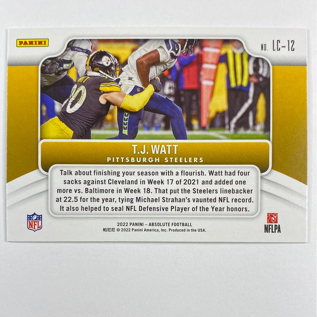 2022 Absolute T.J. Watt Last Call | Local Legends Cards & Collectibles