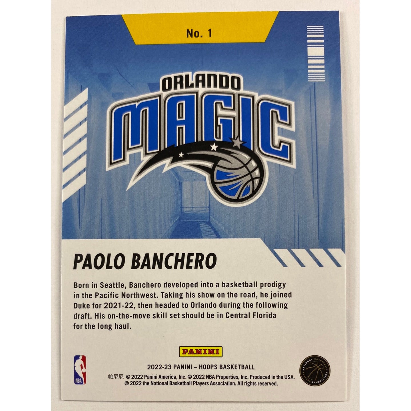 2022-23 Hoops Paolo Banchero Arriving Now | Local Legends Cards & Collectibles
