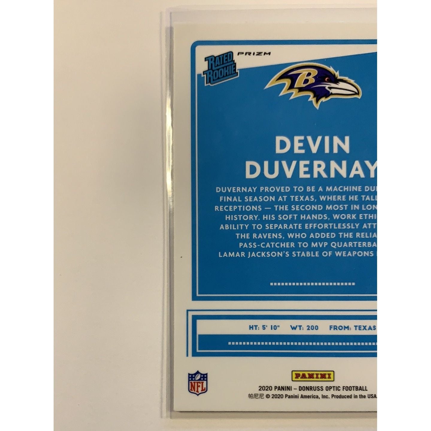 2020 Donruss Optic Devin Duvernay Purple Shock Rated Rookie | Local Legends Cards & Collectibles