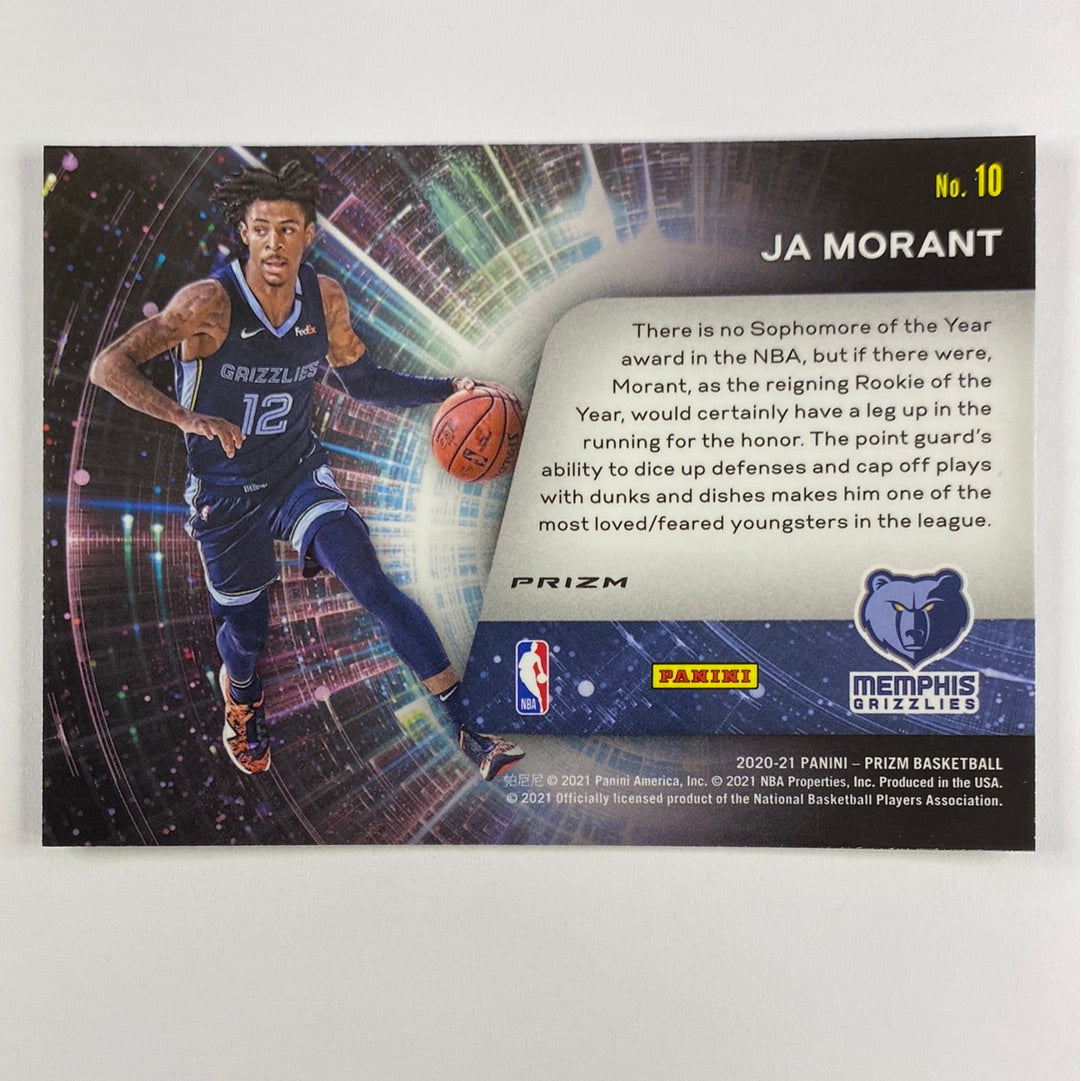 2020-21 Prizm Ja Morant Sophomore Stars Green Holo | Local Legends Cards & Collectibles