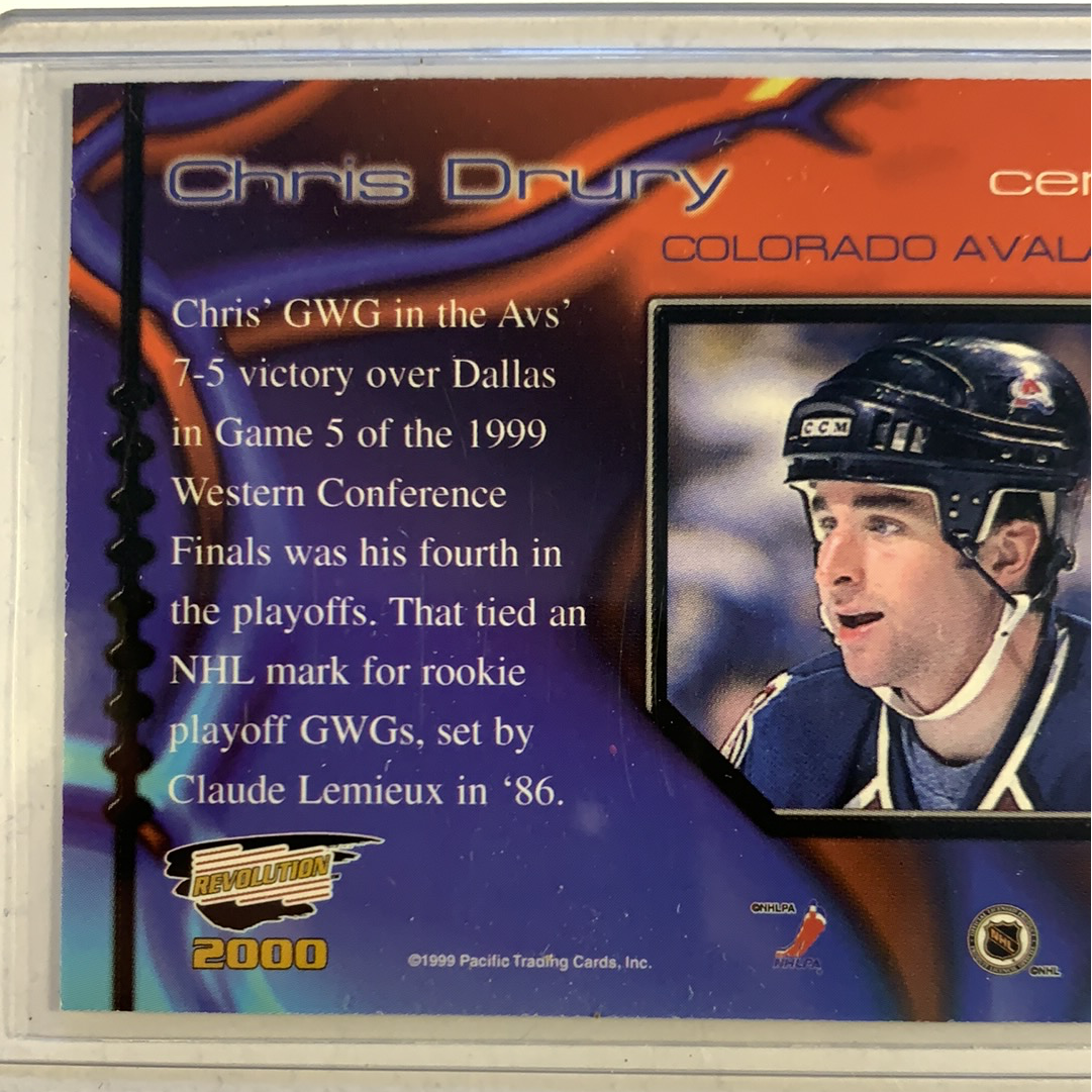 1999-00 Pacific Revolution Chris Drury Showstoppers | Local Legends Cards & Collectibles