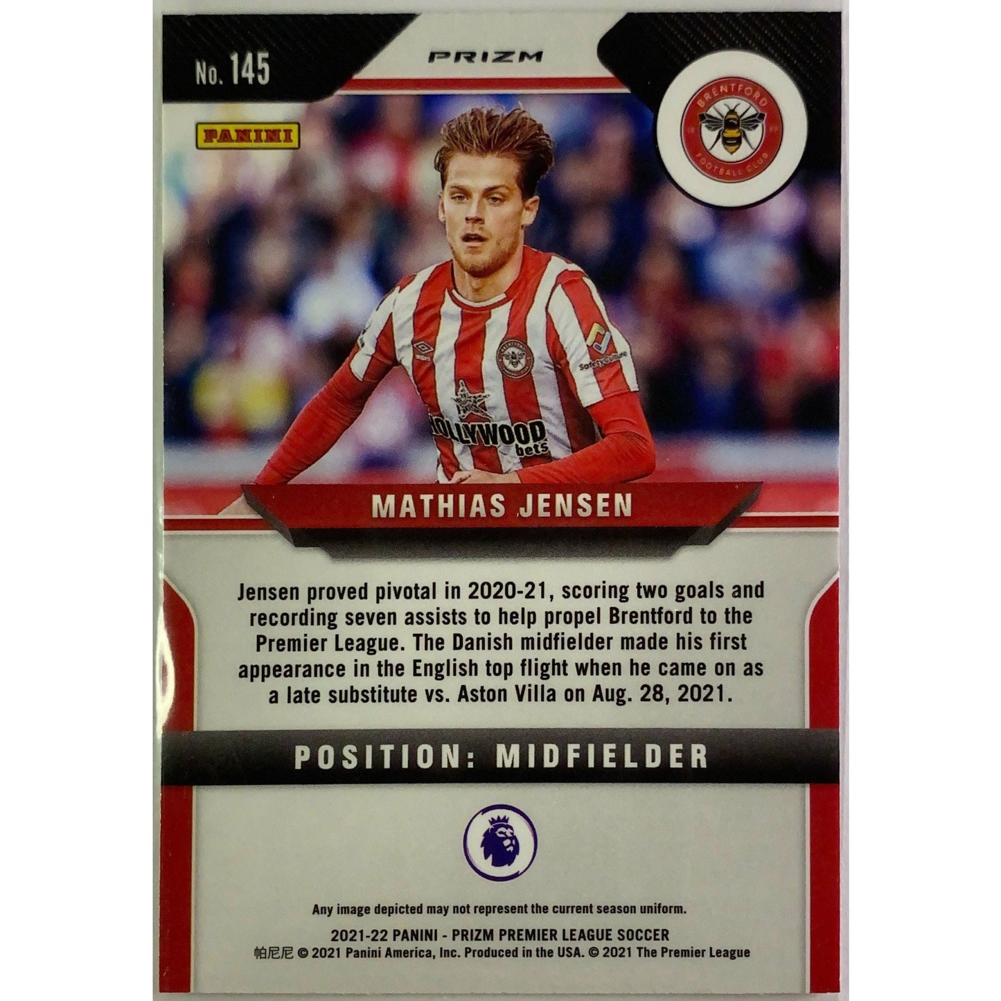 2021-22 Prizm League Mathias Jensen Pink Ice | Local Legends Cards & Collectibles