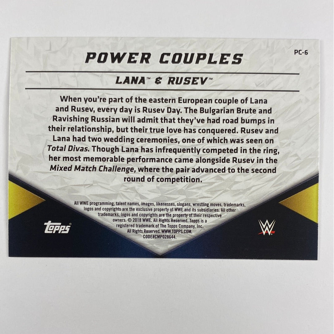 2018 Topps Lana / Rusev Power Couples | Local Legends Cards & Collectibles