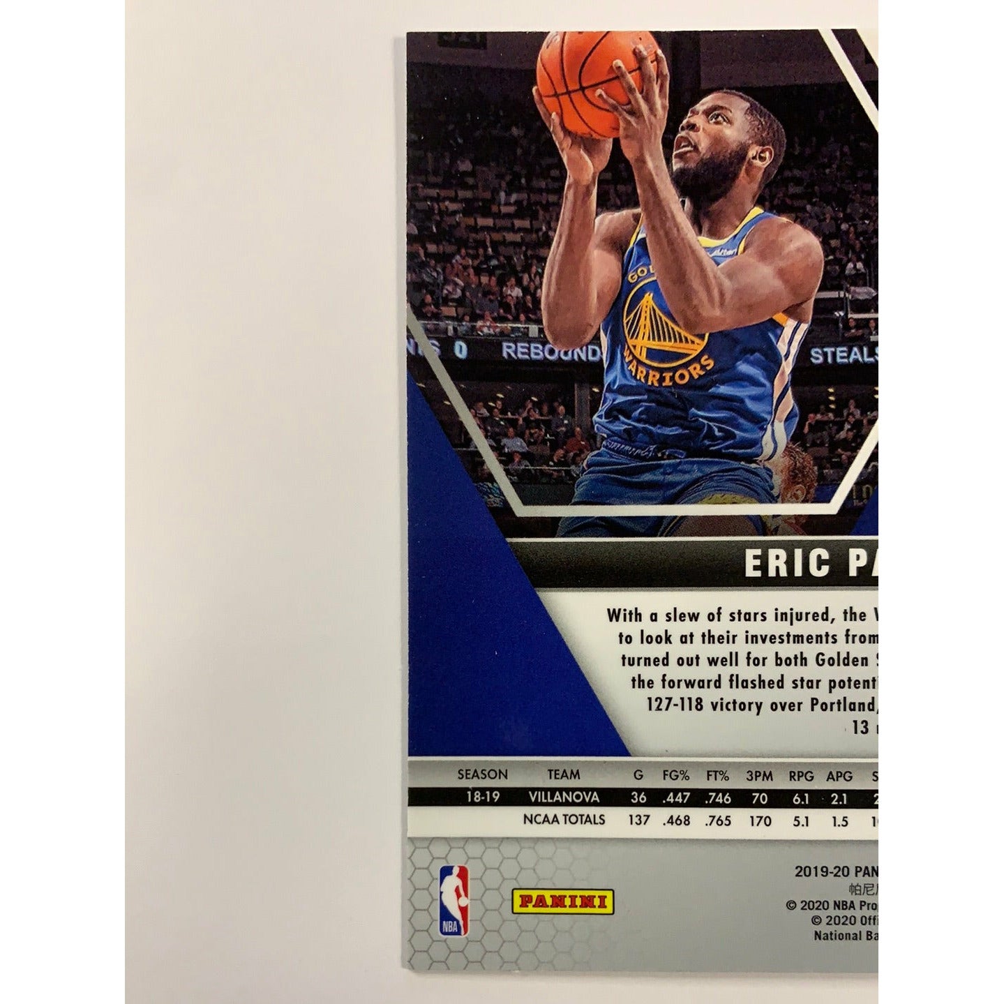2019-20 Mosaic Eric Paschall Jersey Variant RC | Local Legends Cards & Collectibles