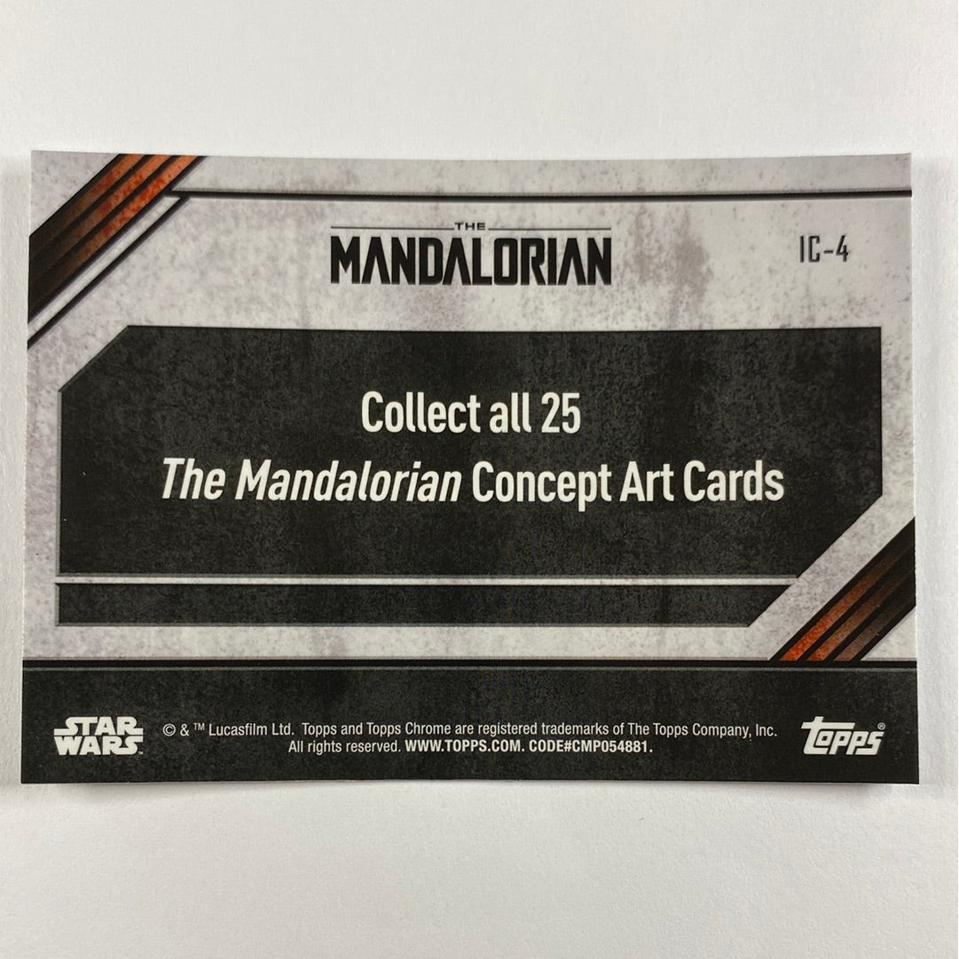 Topps Chrome The Mandalorian IC-4 Concept Card Refractor | Local Legends Cards & Collectibles