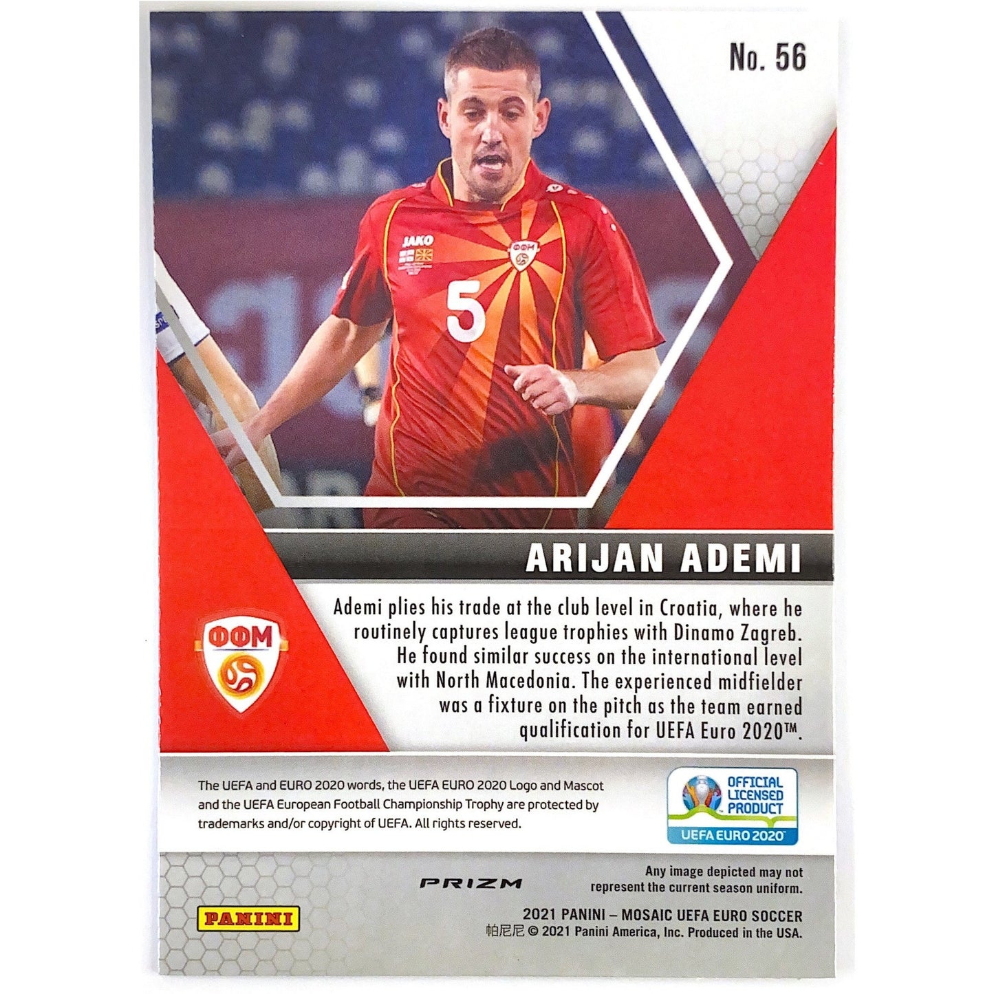 2020-21 Mosaic Arijan Ademi Green Mosaic Prizm RC | Local Legends Cards & Collectibles