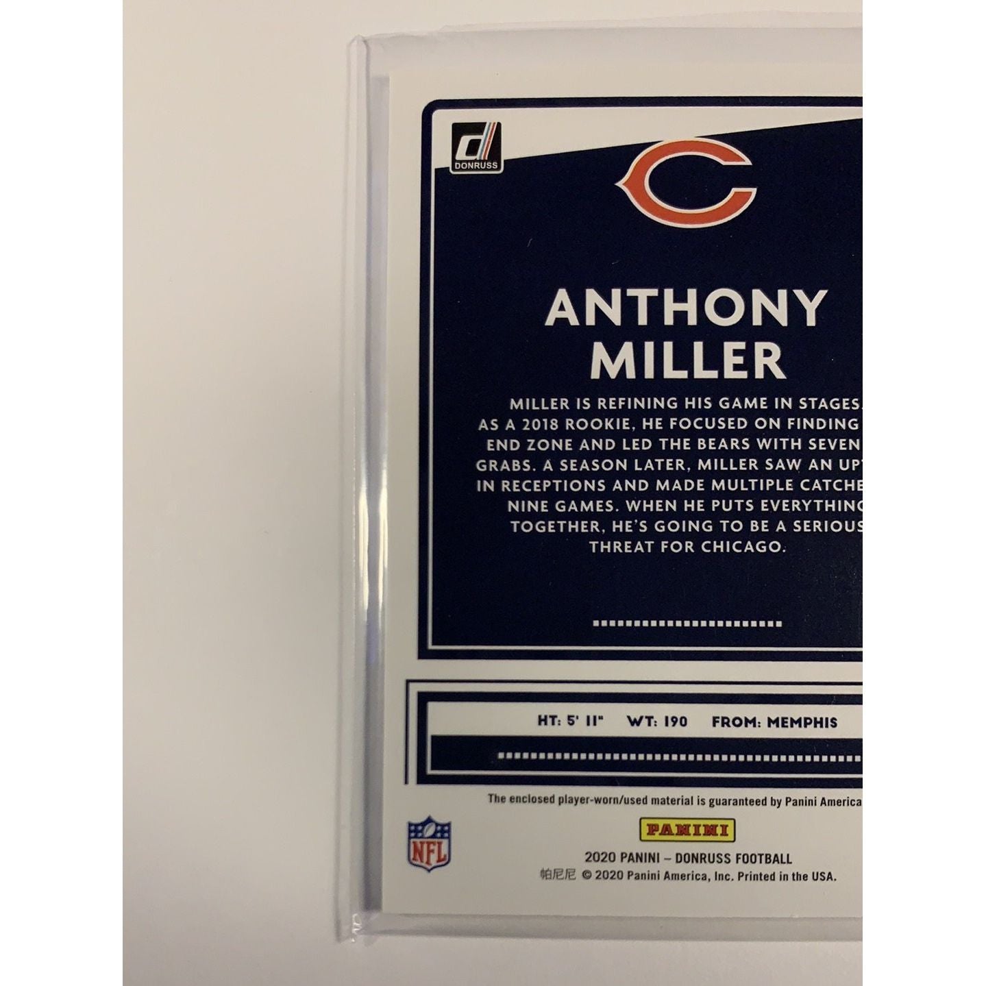 2020 Donruss Threads Anthony Miller | Local Legends Cards & Collectibles