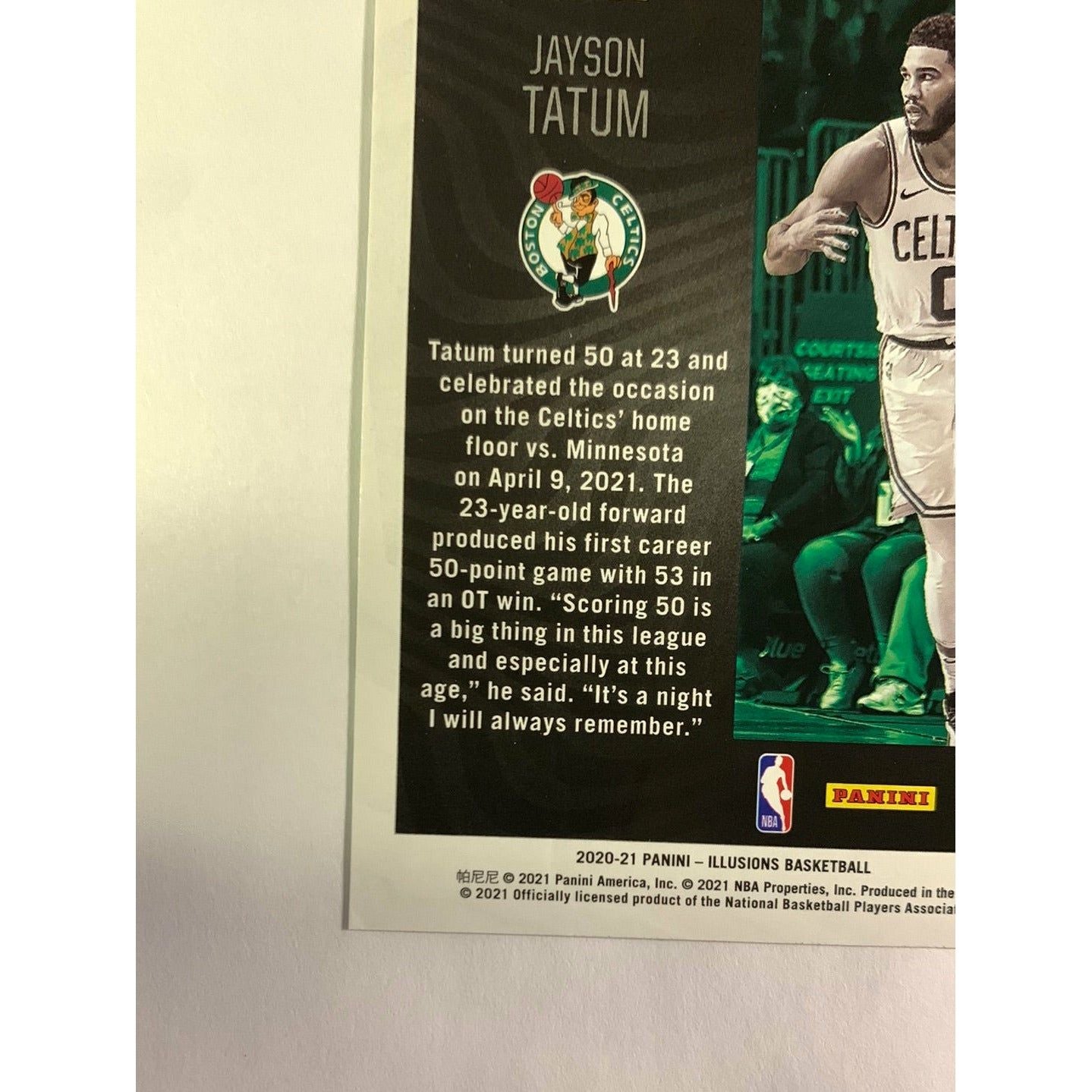 ‼️DAMAGED‼️ 2020-21 Illusions Jayson Tatum Season Highlights | Local Legends Cards & Collectibles