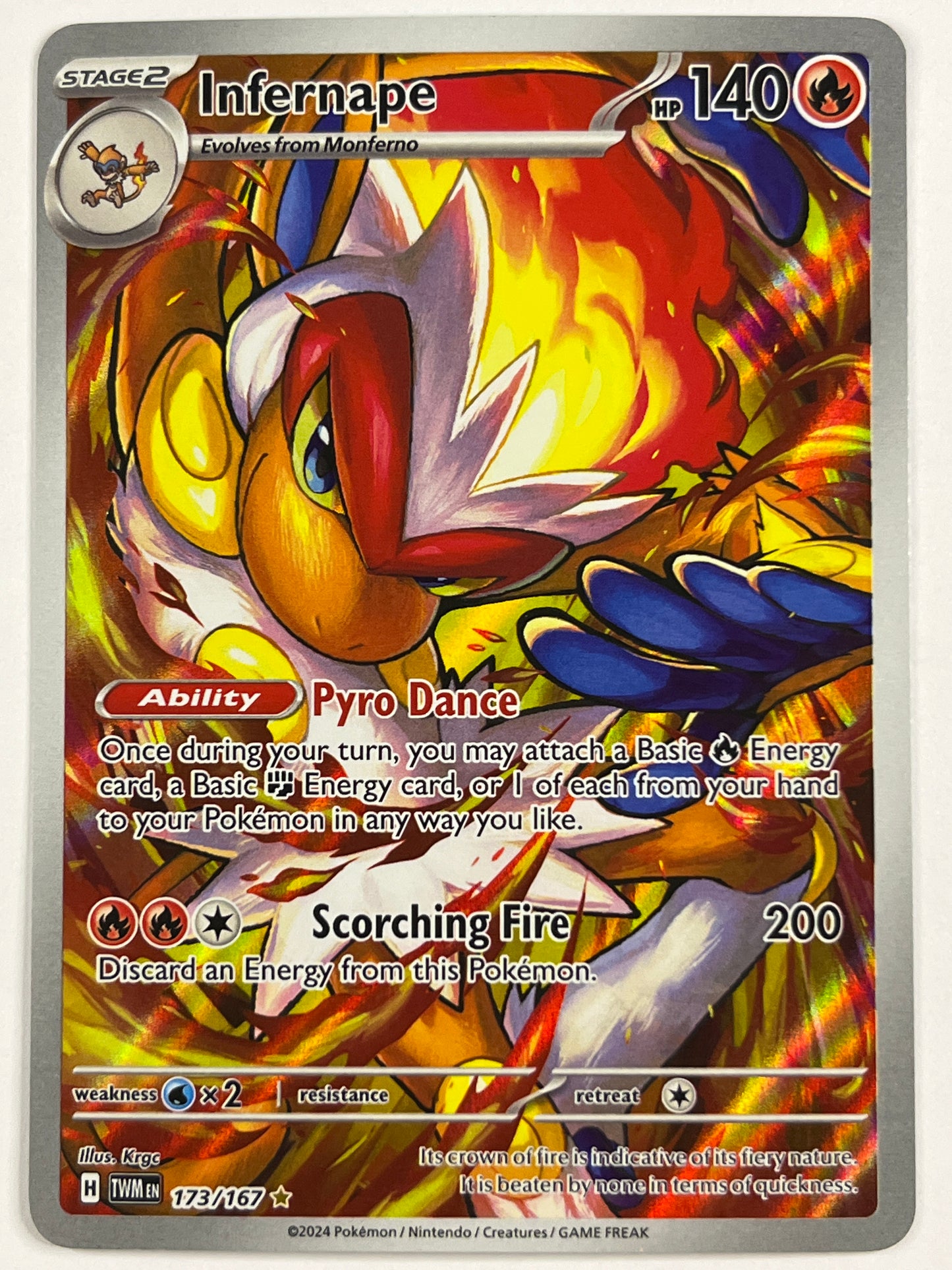 Infernape Holo Illustration Rare 173/167