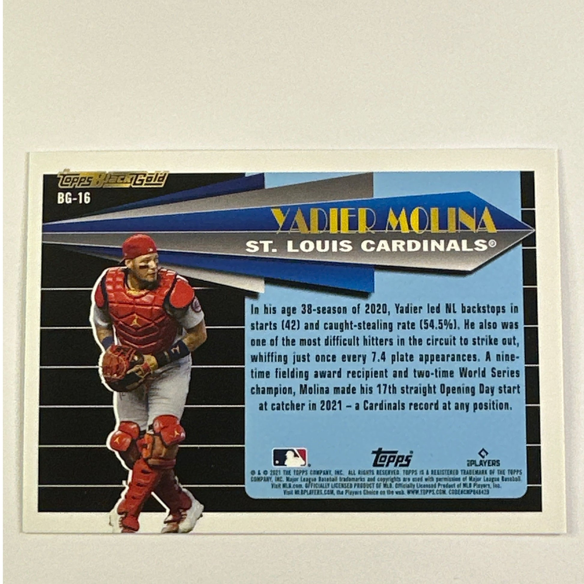 2021 Topps Black Gold Yadier Molina Refractor | Local Legends Cards & Collectibles
