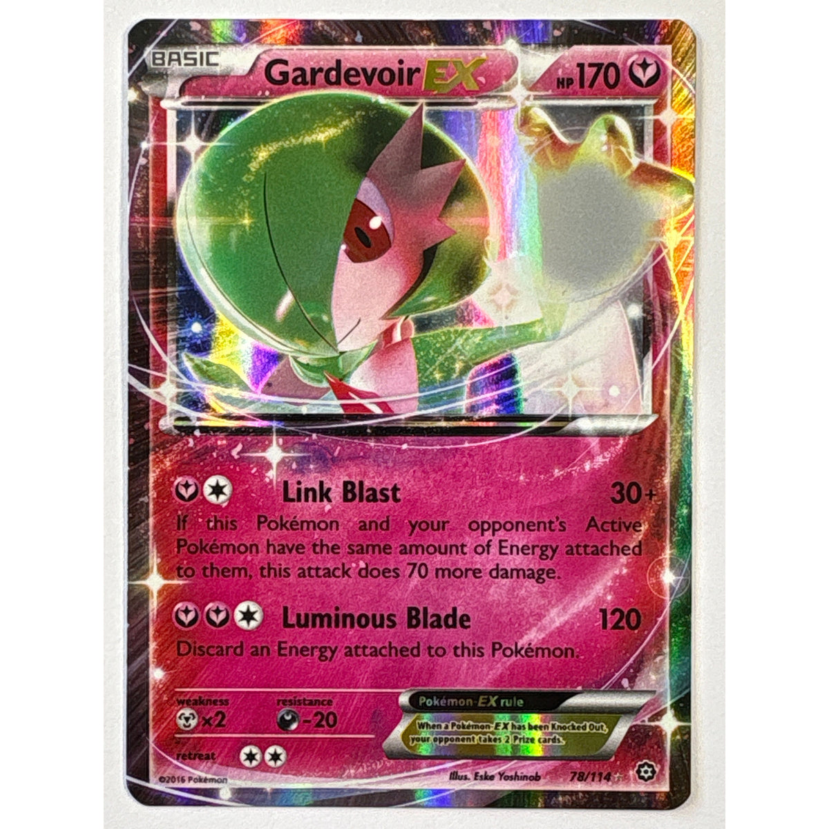 Gardevoir EX Holo Ultra Rare 78/114