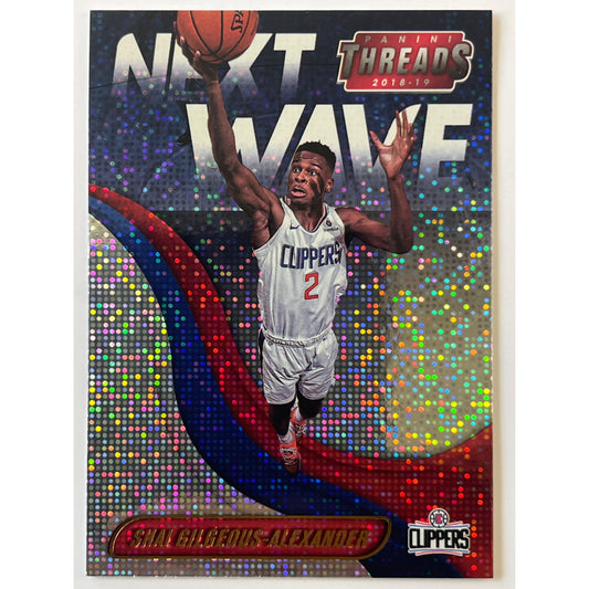 2018-19 Threads Shai Gilgeous-Alexander Next Wave Silver Dazzels RC