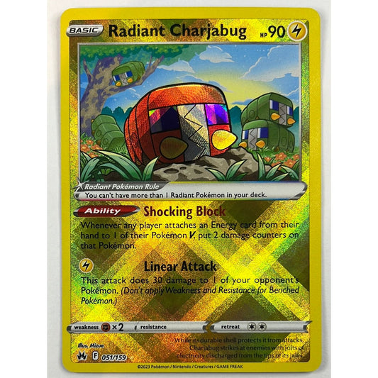 Radiant Charjabug Holo 051/159 | Local Legends Cards & Collectibles