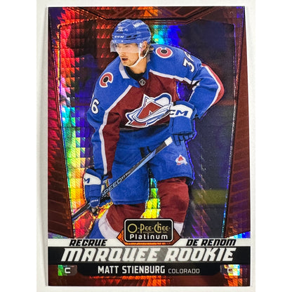 2024-25 O-Pee-Chee Platinum Matt Steinburg Red Prism /199 | Local Legends Cards & Collectibles