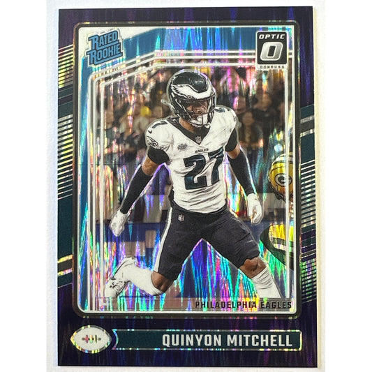 2024 Donruss Optic Quinyon Mitchell Rated Rookie Purple Shock Prizm | Local Legends Cards & Collectibles
