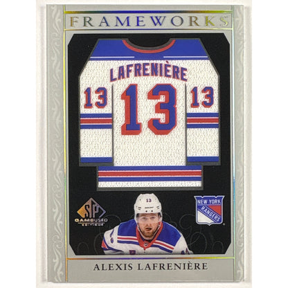 2021-22 SP Game Used Alexis Lafrenière Frameworks | Local Legends Cards & Collectibles