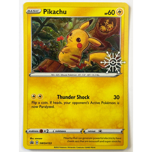 Pikachu Holo Winter Calendar Black Star Promo SWSH153