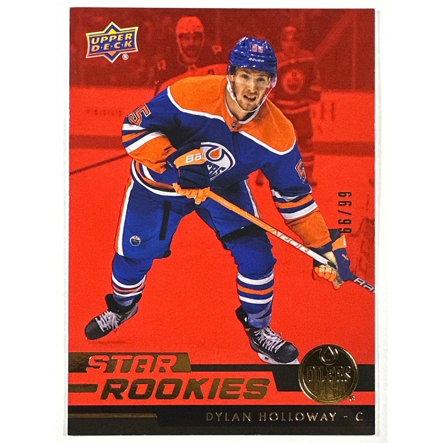 2022-23 Star Rookies Dylan Holloway Red Gold Foil RC 66/99 | Local Legends Cards & Collectibles